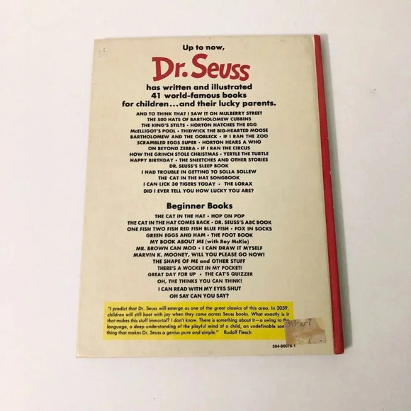 Vtg 1959 Happy Birthday To You by Dr Seuss Hardcover Random House  Book - Picture 2 of 16